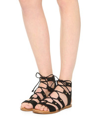 Черные замшевые гладиаторы от Dolce Vita