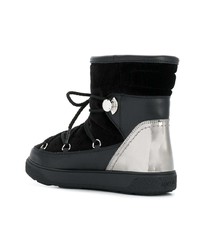 Женские черные замшевые зимние ботинки от Moncler