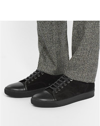 Мужские черные замшевые кеды от Lanvin