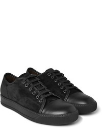 Мужские черные замшевые кеды от Lanvin