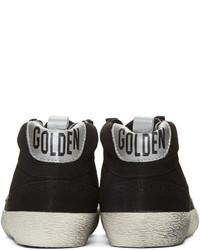 Женские черные замшевые кеды от Golden Goose Deluxe Brand