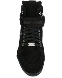 Мужские черные замшевые кеды от Jimmy Choo