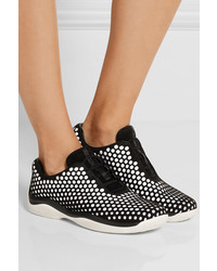 Женские черные замшевые кеды от Prada