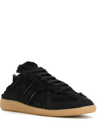 Женские черные замшевые кеды от Maison Margiela