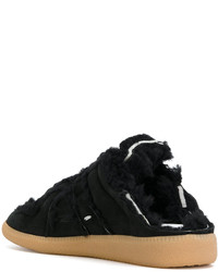 Женские черные замшевые кеды от Maison Margiela
