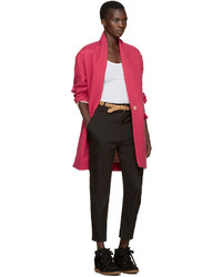 Черные замшевые кроссовки на танкетке от Isabel Marant