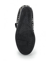 Черные замшевые кроссовки на танкетке от Burlesque