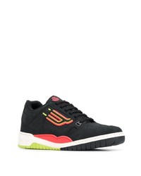 Мужские черные замшевые кроссовки с принтом от Bally