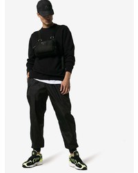 Мужские черные замшевые кроссовки с принтом от adidas