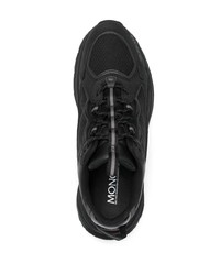 Мужские черные замшевые кроссовки от Moncler