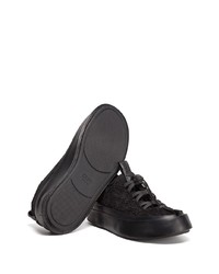 Мужские черные замшевые кроссовки от Zegna