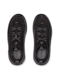 Мужские черные замшевые кроссовки от Zegna