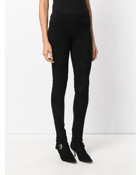 Черные замшевые леггинсы от Sylvie Schimmel