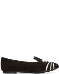 Женские черные замшевые лоферы с вышивкой от Marc by Marc Jacobs