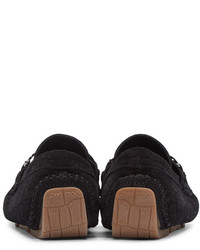 Мужские черные замшевые лоферы от Jimmy Choo