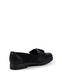 Женские черные замшевые лоферы от Bobo