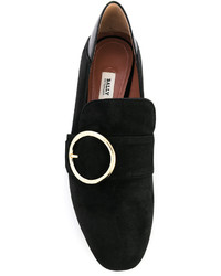 Женские черные замшевые лоферы от Bally