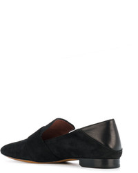 Женские черные замшевые лоферы от Bally