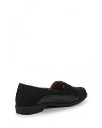 Женские черные замшевые лоферы от Catisa