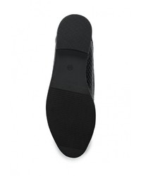 Женские черные замшевые лоферы от Catisa