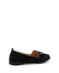 Женские черные замшевые лоферы от Catisa