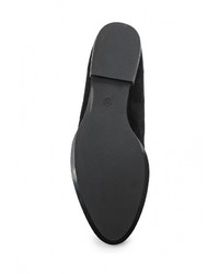 Женские черные замшевые лоферы от Catisa