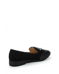 Женские черные замшевые лоферы от Catisa