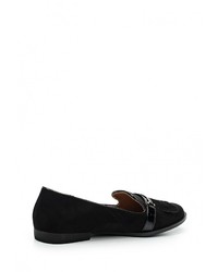 Женские черные замшевые лоферы от Catisa