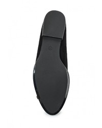 Женские черные замшевые лоферы от Catisa