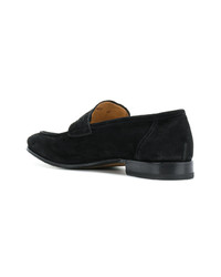 Мужские черные замшевые лоферы от Silvano Sassetti