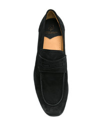 Мужские черные замшевые лоферы от Silvano Sassetti