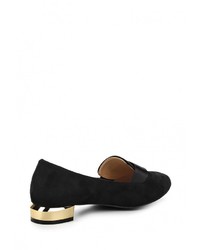 Женские черные замшевые лоферы от Coco Perla