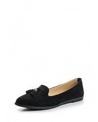 Женские черные замшевые лоферы от Coura