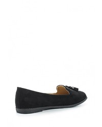 Женские черные замшевые лоферы от Coura