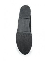 Женские черные замшевые лоферы от Coura