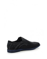 Мужские черные замшевые лоферы от Covani