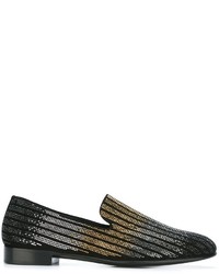 Мужские черные замшевые лоферы от Giuseppe Zanotti Design