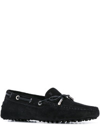 Женские черные замшевые лоферы от Tod's