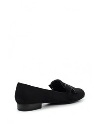 Женские черные замшевые лоферы от Grand Style