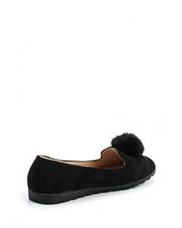 Женские черные замшевые лоферы от Guapissima