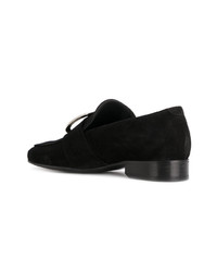 Мужские черные замшевые лоферы от Dorateymur