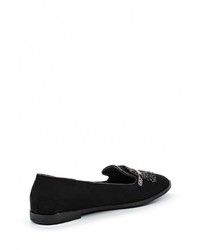 Женские черные замшевые лоферы от Ideal