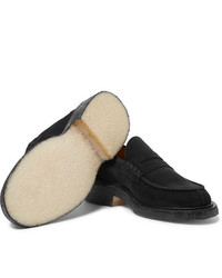 Мужские черные замшевые лоферы от Tricker's