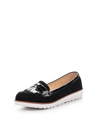 Женские черные замшевые лоферы от Laik