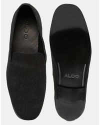 Мужские черные замшевые лоферы от Aldo