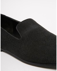 Мужские черные замшевые лоферы от Aldo