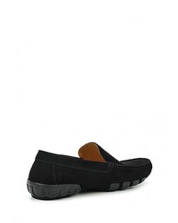 Мужские черные замшевые мокасины от Valley