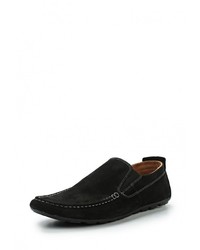 Мужские черные замшевые мокасины от Valser