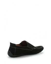 Мужские черные замшевые мокасины от Valser