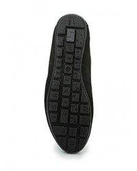 Мужские черные замшевые мокасины от Valser